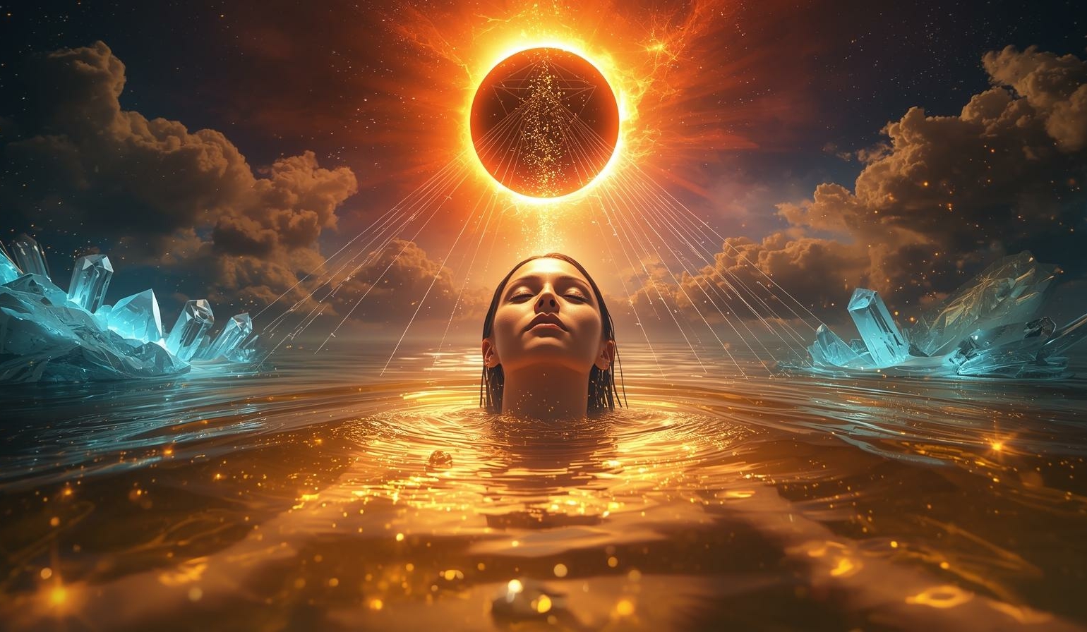 Quantum leap activation, solar eclipse