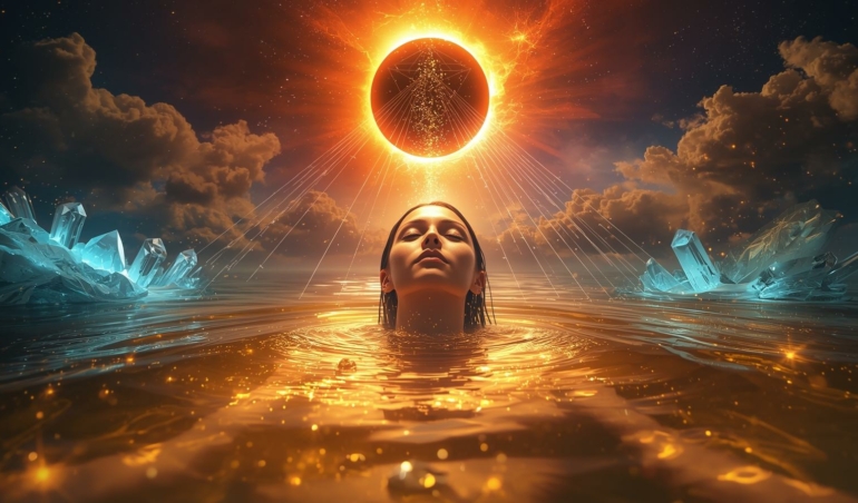 Quantum leap activation, solar eclipse